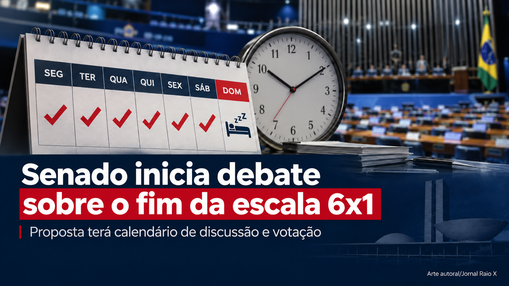 Senado inicia calendário para votar proposta do fim da escala 6x1