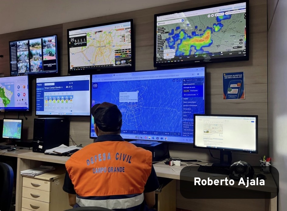 Defesa Civil alerta para possibilidade de tempestades entre quinta e sexta-feira