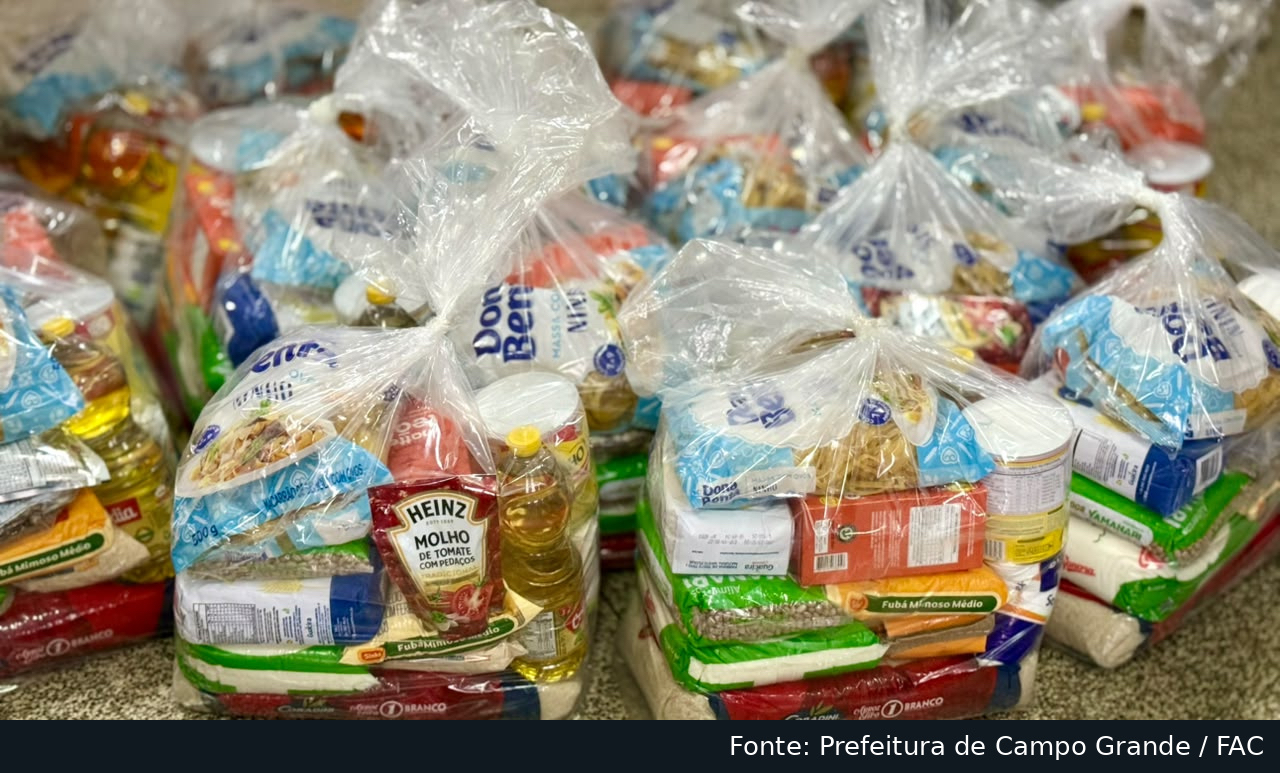 FAC recebe 1,5 tonelada de alimentos para atendimento a famílias em vulnerabilidade