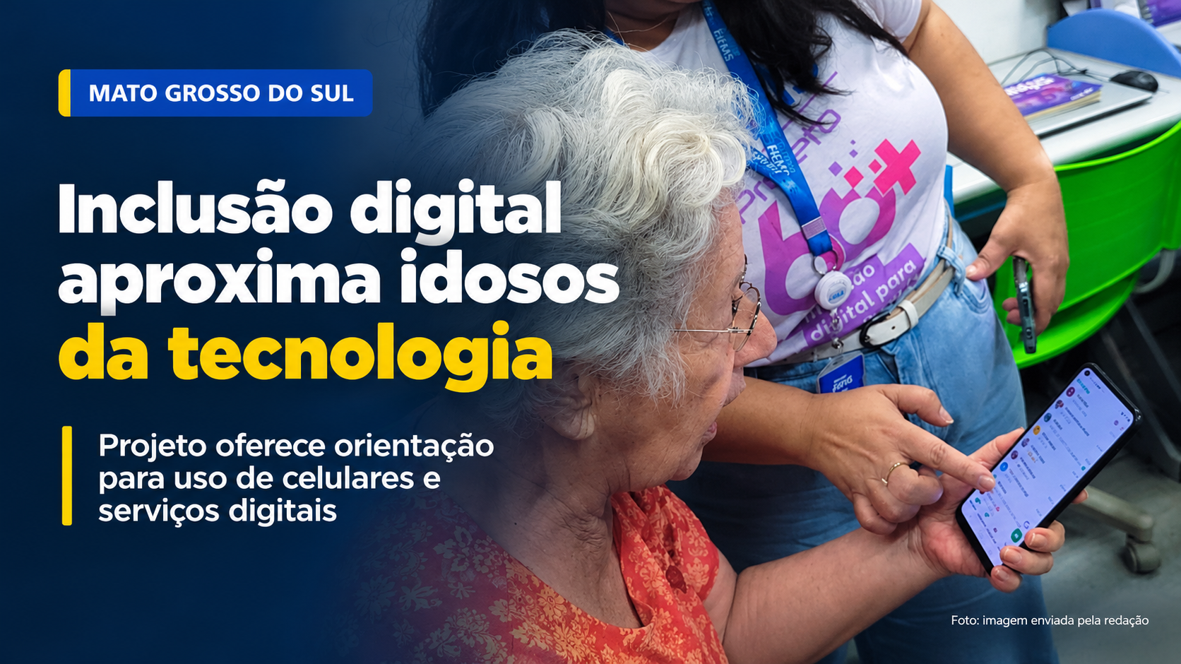 Campo Grande terá oficina gratuita para ensinar idosos a utilizar WhatsApp e internet com segurança