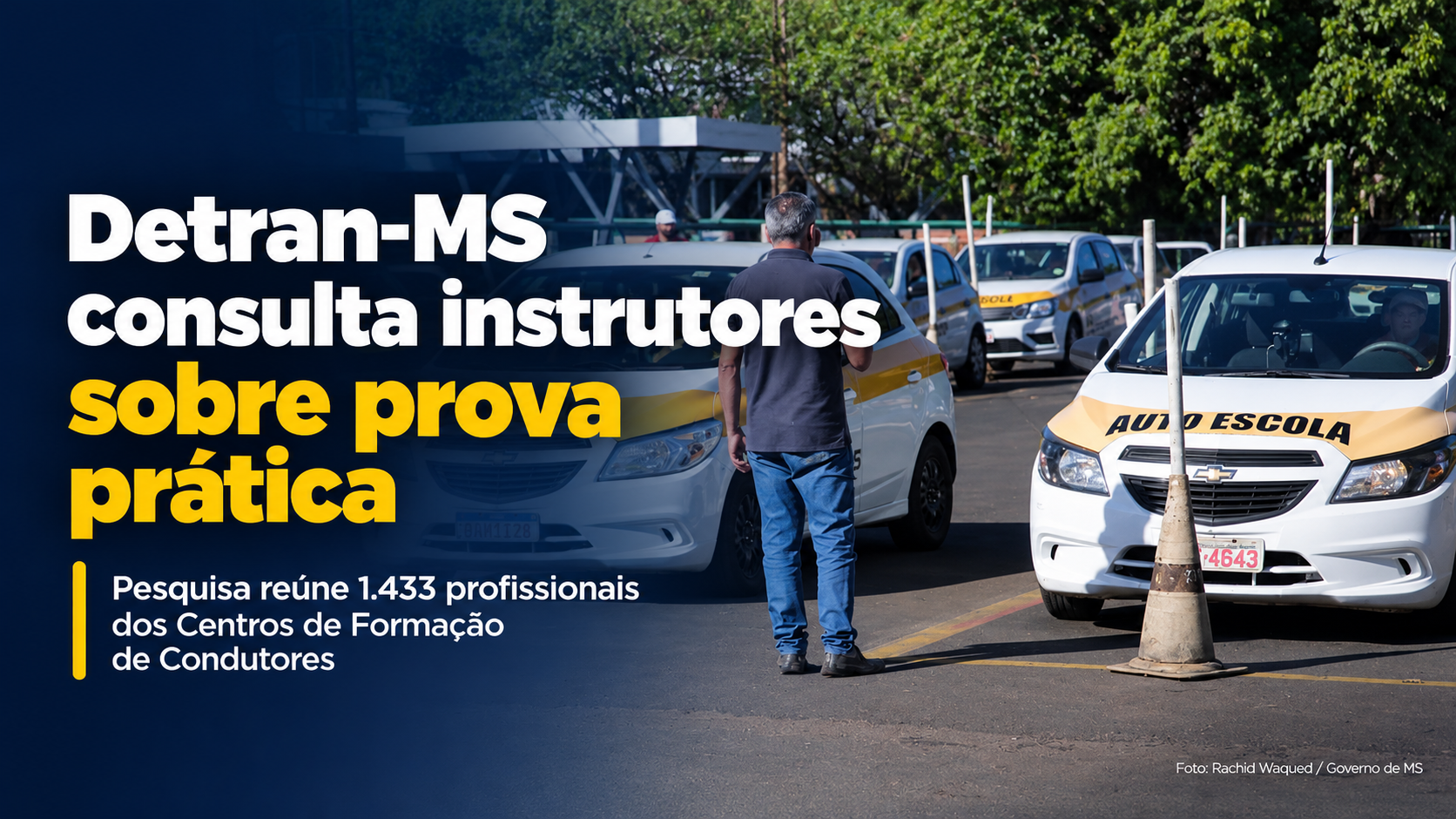 Detran-MS consulta 1.433 instrutores para aperfeiçoar critérios dos exames de direção